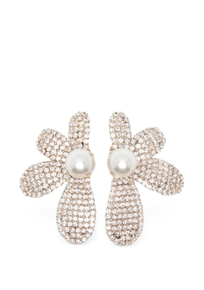 Rosantica floral-motif earrings - Silver