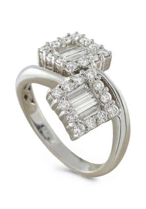 LB Exclusive diamond bypass ring - Silver