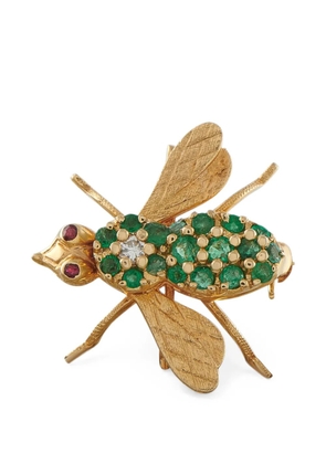 LB Exclusive multi-stone bug brooch - Gold