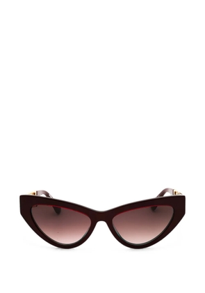 Moschino Eyewear cat-eye logo-plaque sunglasses - Red