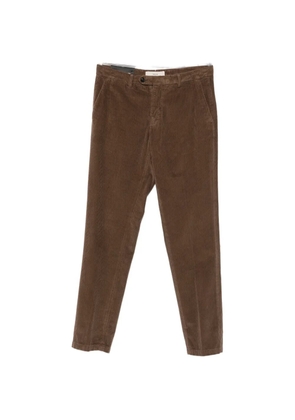 Briglia 1949 corduroy-effect straight-leg trousers - Brown