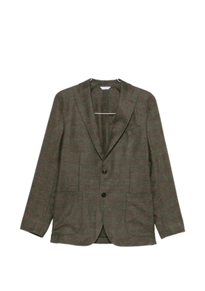 Boglioli check-pattern notched-lapel jacket - Brown