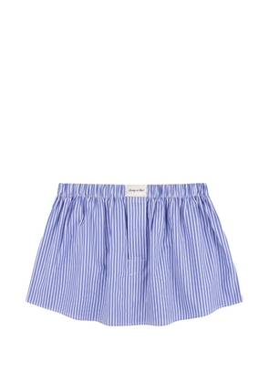 Sporty & Rich Signature Logo poplin mini skirt - Blue