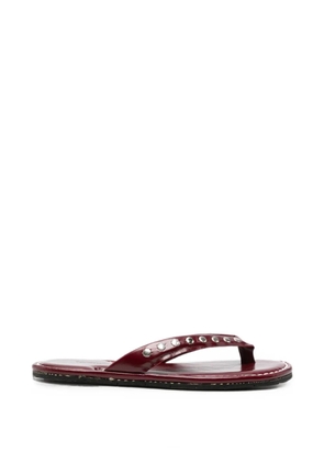 RIA MENORCA Dali stud-embellished sandals - Red