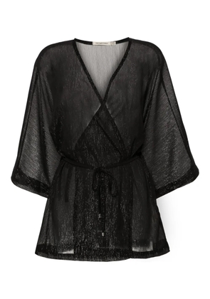 PARAMIDONNA Aurora lurex cover-up - Black