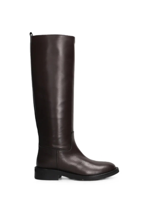Via Roma 15 leather knee-high boots - Brown