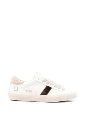 D.A.T.E. logo-print panelled sneakers - White