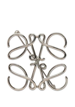 Loewe Pre-Owned 2010-2026 Palladium Plated Anagram Brooch costume brooch - Silver