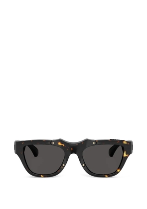 Burberry tortoiseshell-effect rectangle-frame sunglasses - Brown