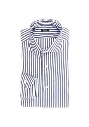 Barba vertical-stripe pattern long-sleeve shirt - White