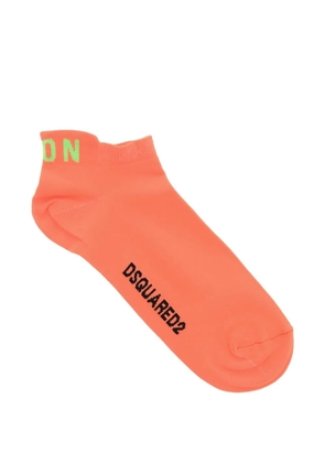 DSQUARED2 Icon logo-print socks - Orange