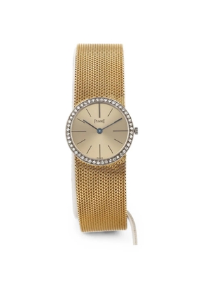 Piaget 1970 diamond-set braided 24mm watch - Gold