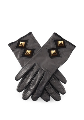 Hermès Pre-Owned 2000s Medor pyramid-stud gloves - Grey