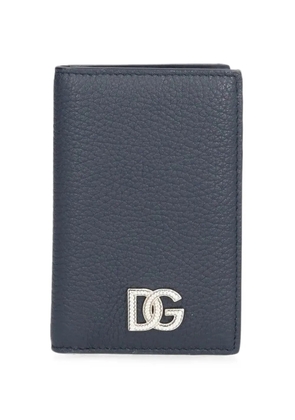 Dolce & Gabbana card holder in calfskin with logo - Blue