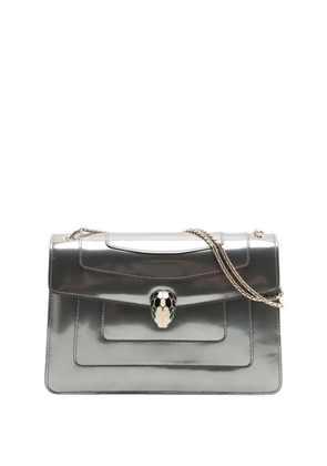 Bvlgari Pre-Owned 2015-2026 Medium Patent Serpenti Forever shoulder bag - Silver