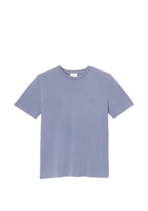 A.P.C. logo-print short-sleeve T-shirt - Blue