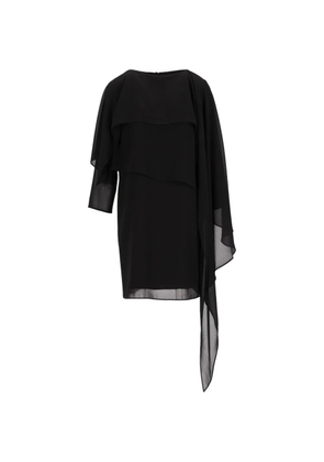 MM6 Maison Margiela asymmetric layered mini dress - Black