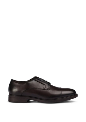 Doucal's cap-toe lace-up Derby shoes - Brown