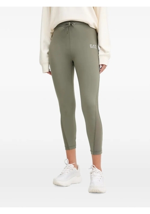 Ea7 Emporio Armani logo-print drawstring-waist leggings - Green