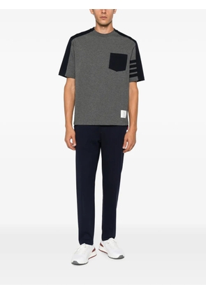 Thom Browne 4-Bar chest-pocket T-shirt - Grey