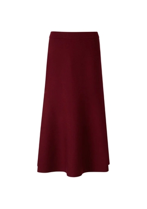 SIMKHAI ribbed-knit wool midi skirt - Red