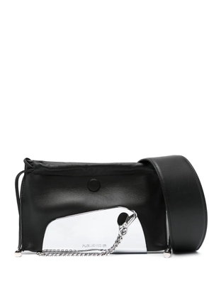 PUBLISHED BY chrome-detail leather shoulder bag - Black