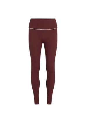 Karl Lagerfeld contrast-piping athleisure leggings - Red