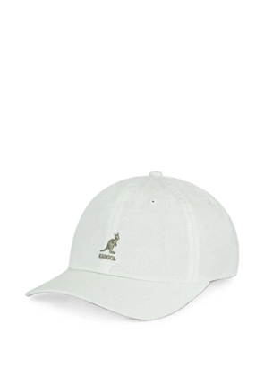 Kangol logo-embroidered washed baseball cap - White