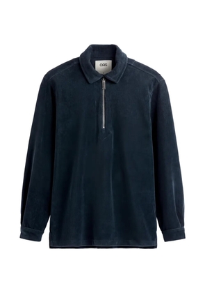 OAS Company Savvy zip-fastening polo shirt - Blue