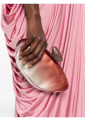 Benedetta Bruzziches crystal-embellished ombré clutch bag - Pink