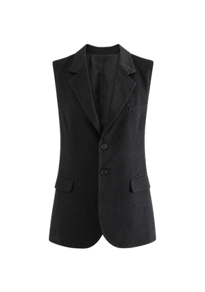 Enfants Riches Déprimés Rose backless buckled waistcoat - Black