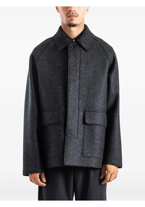 Harris Wharf London pressed-wool Country jacket - Grey
