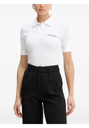 Iceberg buttoned polo top - White