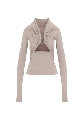 Rick Owens cut-out gathered top - Pink