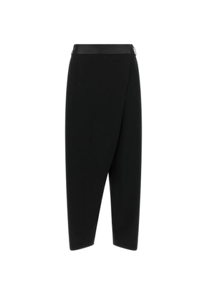 Alberto Biani asymmetrical-panel tapered trousers - Black