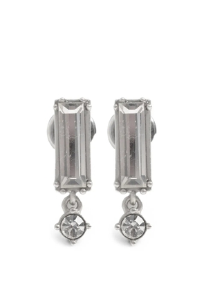 Jil Sander crystal-embellished drop earrings - Silver