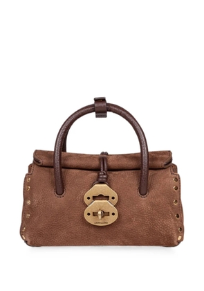 Zanellato baby Dotta Jones studded handbag - Brown