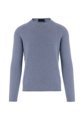 Tagliatore crew-neck raglan-sleeve sweater - Blue