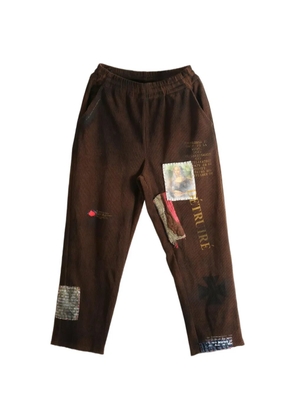 SAITOS Mona patchwork trousers - Brown