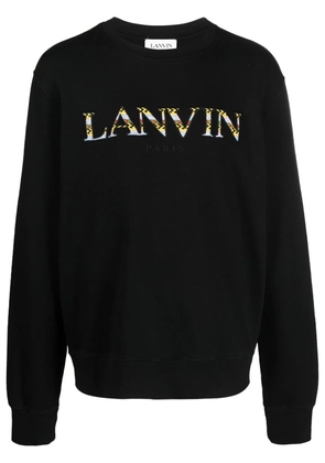 Lanvin embroidered-logo sweatshirt - Black