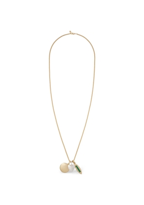 Roxanne Assoulin charm-pendant box-chain necklace - Gold