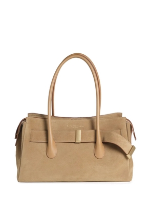 Roberto Festa Emeralda belted tote bag - Neutrals