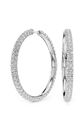 Swarovski Dextera crystal-embellished hoop earrings - Silver