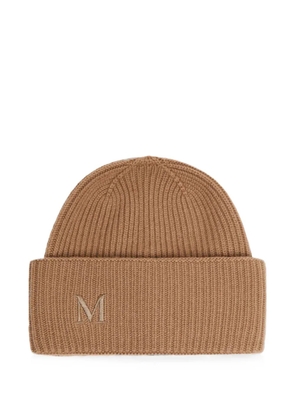 Max Mara ribbed cashmere beanie - camel - Brown