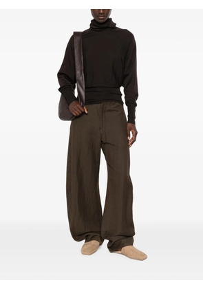 Soeur wool roll-neck knit - Brown