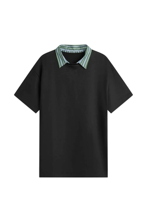 HommeGirls striped-collar mini dress - Black