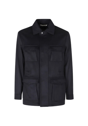 Kired Saharan flap-pocket military jacket - Blue