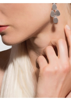Irene Neuwirth four-drop chandelier earrings - Silver