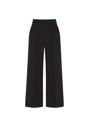 Temperley London Nyx satin-trimmed trousers - Black