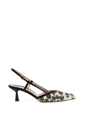 Roberto Festa Dora polka-dot slingback heeled pumps - Black